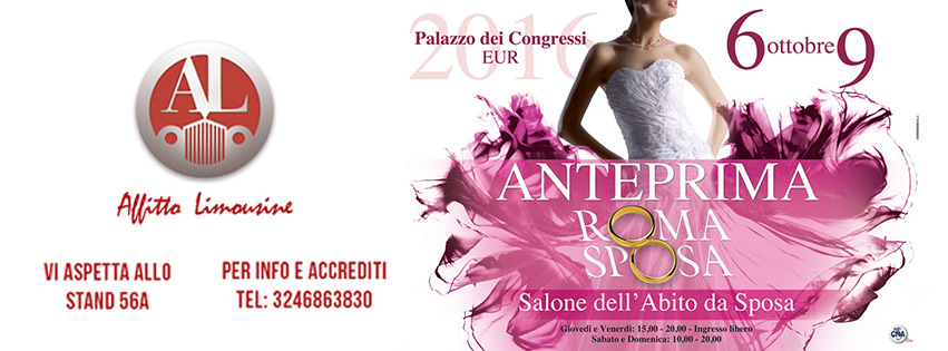 Anteprima Roma Sposa 2016: visita il nostro stand